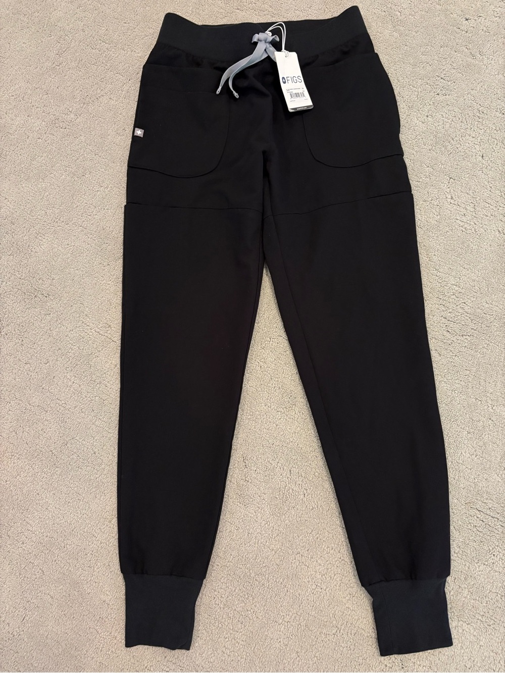 NWT FIGS Technical Collection Women’s Medical Skinny Jogger Scrub Pants Black XS